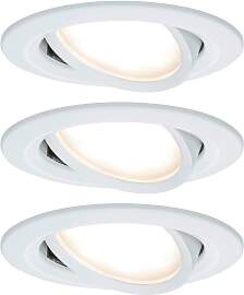 LED-Deckenleuchte Nova in Weiß/Alufarben max. 6,5 