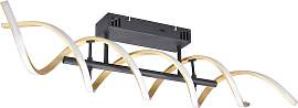 LED-Deckenleuchte Sequence Alu/Messingfarben max.