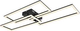 LED-Deckenleuchte Tiny Opal/Schwarz max. 58 Watt