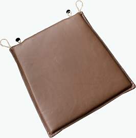 Leder Sitzkissen für Stuhl LINO - schoko