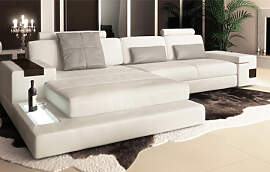 Ledersofa Sofa Couch - HAMBURG III -  Ledercouch - 