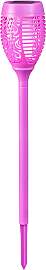 LED Gartenfackel BONETTI, lila, H:72cm, Leuchten,
