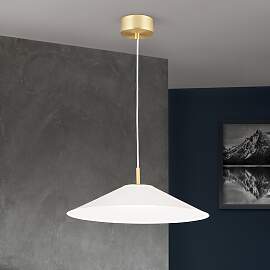 LED-Hängeleuchte GOURMET, Schirm Weiß