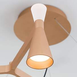 LED Hängeleuchte SCALA, gold-matt