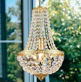 LED Kristall Kronleuchter Gold Vintage Dimmbar