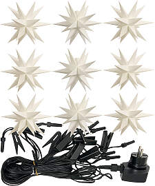 LED-Lichterkette Adventssterne DecoTrend