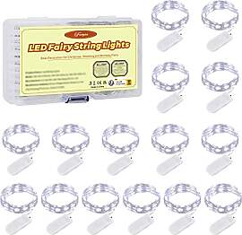 Led Lichterkette Batterie, 15 Stück 2M 20 LEDs