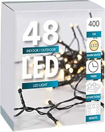 Led Lichterkette Batterie 24 48 96 mit Timer und