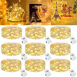 LED Lichterkette Batterie - 9 Stück 2M 20LEDs