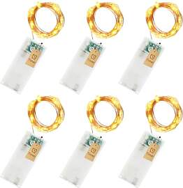 LED Lichterkette Batterie mit Timer, 6er Pack 3M