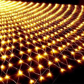 LED Lichternetz 6x4M, Außen Garten Baum
