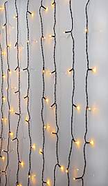 LED-Lichtervorhang Golden Warm White 1,3x2 m von