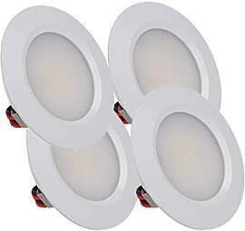 LEDLUX 4 Stück Mini LED Downlight Runde schlanke