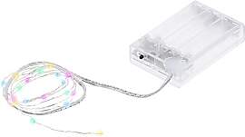 LED Micro-Lichterkette mit Batteriekasten und