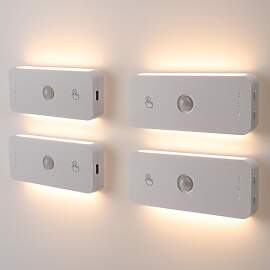 LED Nachtlicht mit Bewegungsmelder 4er Set,