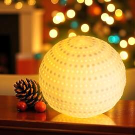LED Porzellan Leuchtkugel weiß matt inklusive