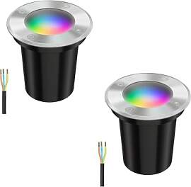 ledscom.de 2 Stück Bodeneinbauleuchte BOLI für