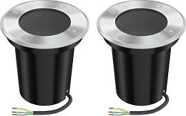 ledscom.de 2 Stück Bodeneinbauleuchte BOLI für