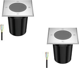 ledscom.de 2 Stück Bodeneinbauleuchte RELI für