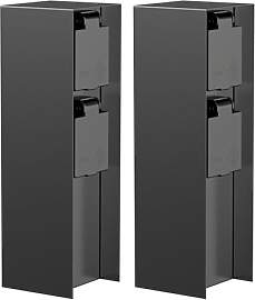 ledscom.de 2 Stück Garten Steckdosensäule POMI