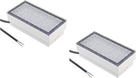 ledscom.de 2 Stück LED Pflasterstein