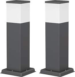 ledscom.de 2 Stück Pollerleuchte POLLY für