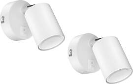 ledscom.de 2 Stück Wandspot WAIKA, einflammig,