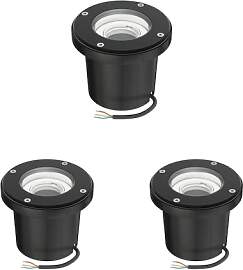 ledscom.de 3 Stück Bodeneinbauleuchte BOFU für