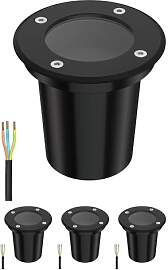 ledscom.de 4 Stück Bodeneinbauleuchte BOLI für