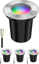 ledscom.de 4 Stück Bodeneinbauleuchte BOLI für