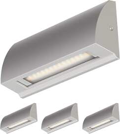 ledscom.de 4 Stück LED Wandleuchte/Treppenlicht