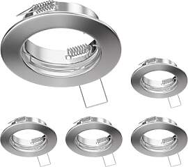 ledscom.de 5 Stück Deckeneinbaurahmen FERE, rund, 