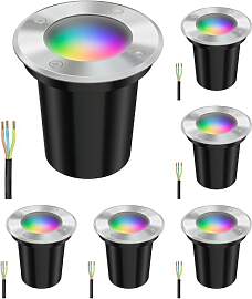 ledscom.de 6 Stück Bodeneinbauleuchte BOLI für