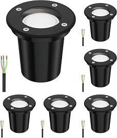 ledscom.de 6 Stück Bodeneinbauleuchte BOLI für