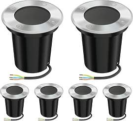 ledscom.de 6 Stück Bodeneinbauleuchte BOLI für