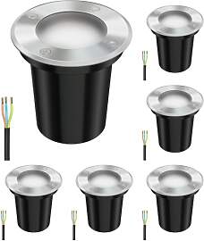 ledscom.de 6 Stück Bodeneinbauleuchte BOLI für