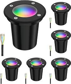 ledscom.de 6 Stück Bodeneinbauleuchte BOLI für