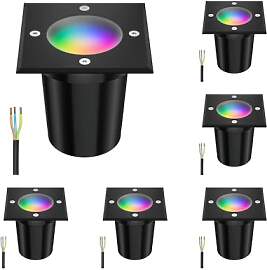 ledscom.de 6 Stück Bodeneinbauleuchte RELI für