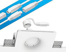 ledscom.de Gips Einbaustrahler GIDS DIY inkl. GU10 