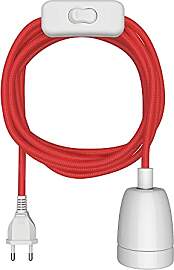 ledscom.de Textilkabel LEHA II, Stecker, Schalter, 