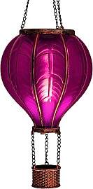 LED Solar Heißluftballon mit Flammeneffekt