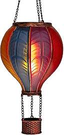 LED Solar Heißluftballon mit Flammeneffekt