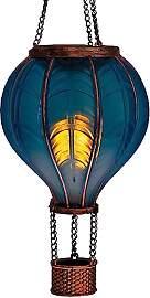 LED Solar Heißluftballon mit Flammeneffekt