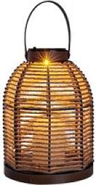 LED-Solarleuchte 5292627 beige Metall H/D: ca.