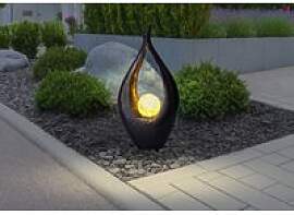 LED-Solarleuchte bronze Kunststoff B/H/T: ca.