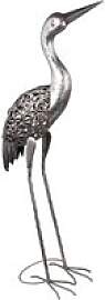 LED-Solarleuchte grau Metall B/H/T: ca. 15x77x29 cm