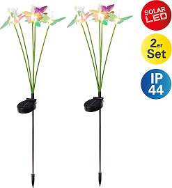 LED Solarleuchte NÄVE "Mariposa", bunt, 