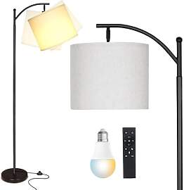 LED Stehlampe, 9W E27 Bogenlampe mit Fernbedienung 