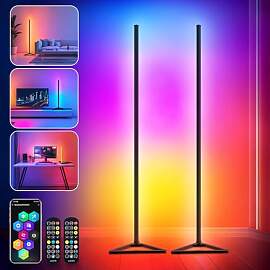 LED Stehlampe Wohnzimmer Dimmbar, 140cm Abnehmbar