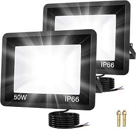 LED Strahler Außen,50W 5000LM Superhell Spotlight 